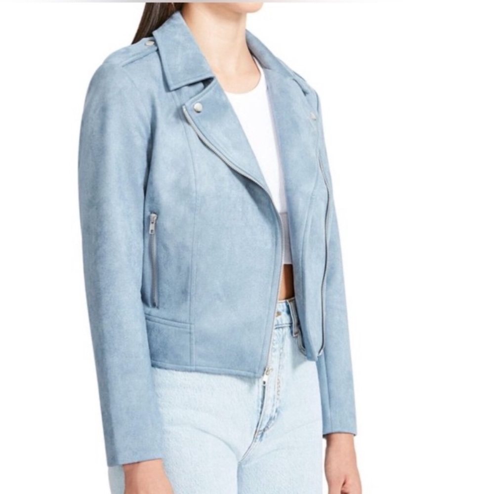 BB Dakota Steve Madden faux suede moto jacket